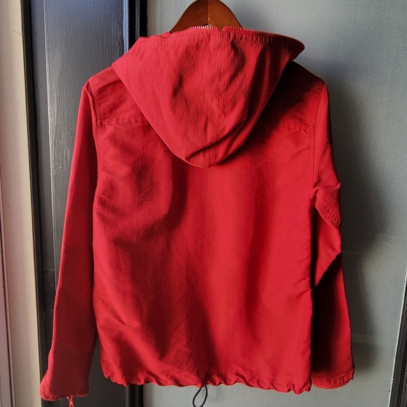 VINTAGE Tommy Hilfiger Tommy 90's/Y2K Red Anorak Jacket Size XS Hooded Zipper - Picture 11 of 16